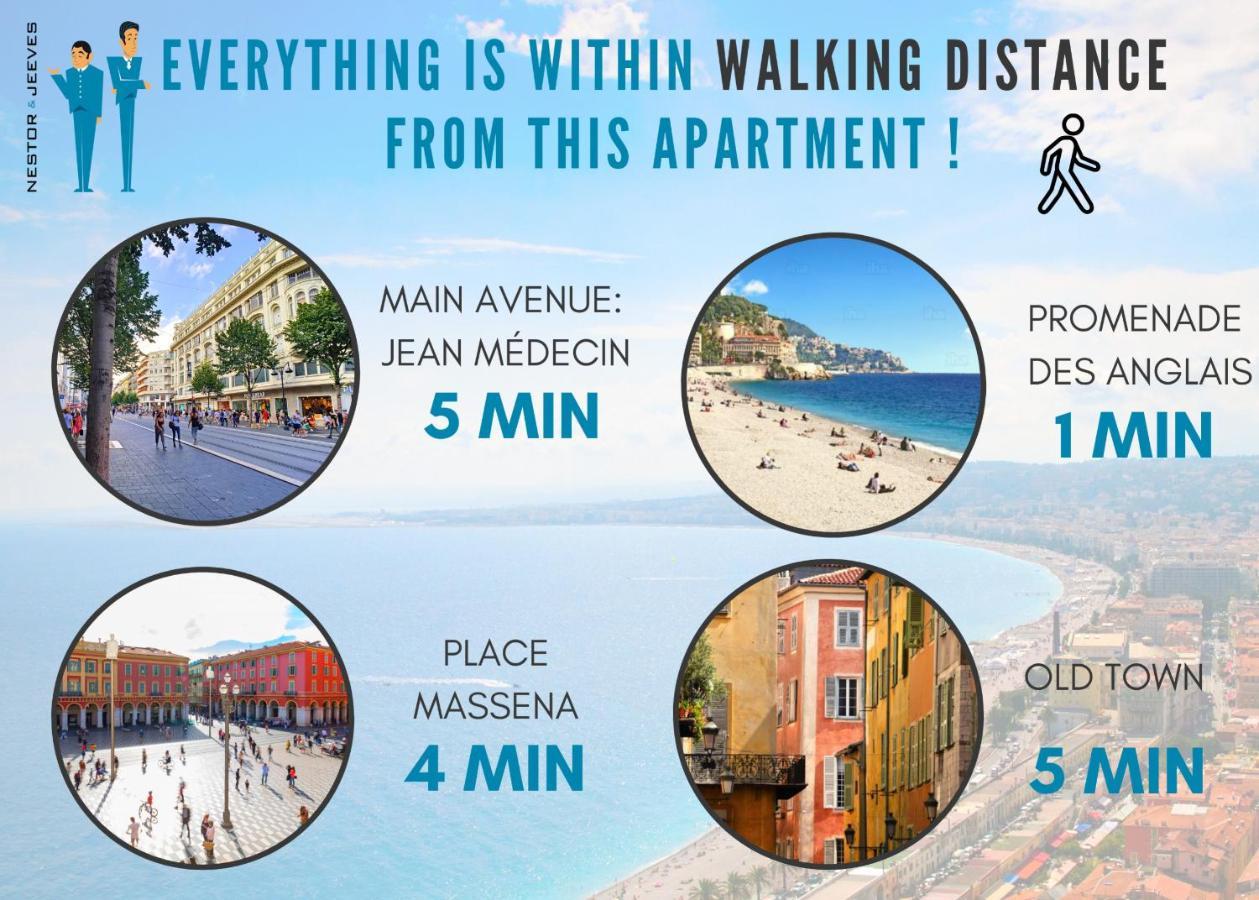 Nestor&Jeeves - Terracotta - Premium Location, Close Sea นีซ ภายนอก รูปภาพ